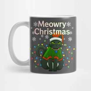 Meowry Christmas Mug